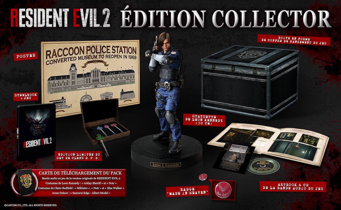 Resident Evil 2 Remake – Édition Collector – PlayStation 4 – NEUF Sous Blister